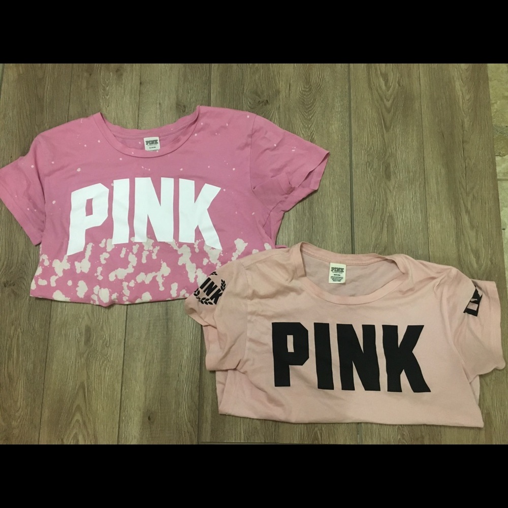 bundle of 2 pink shirts